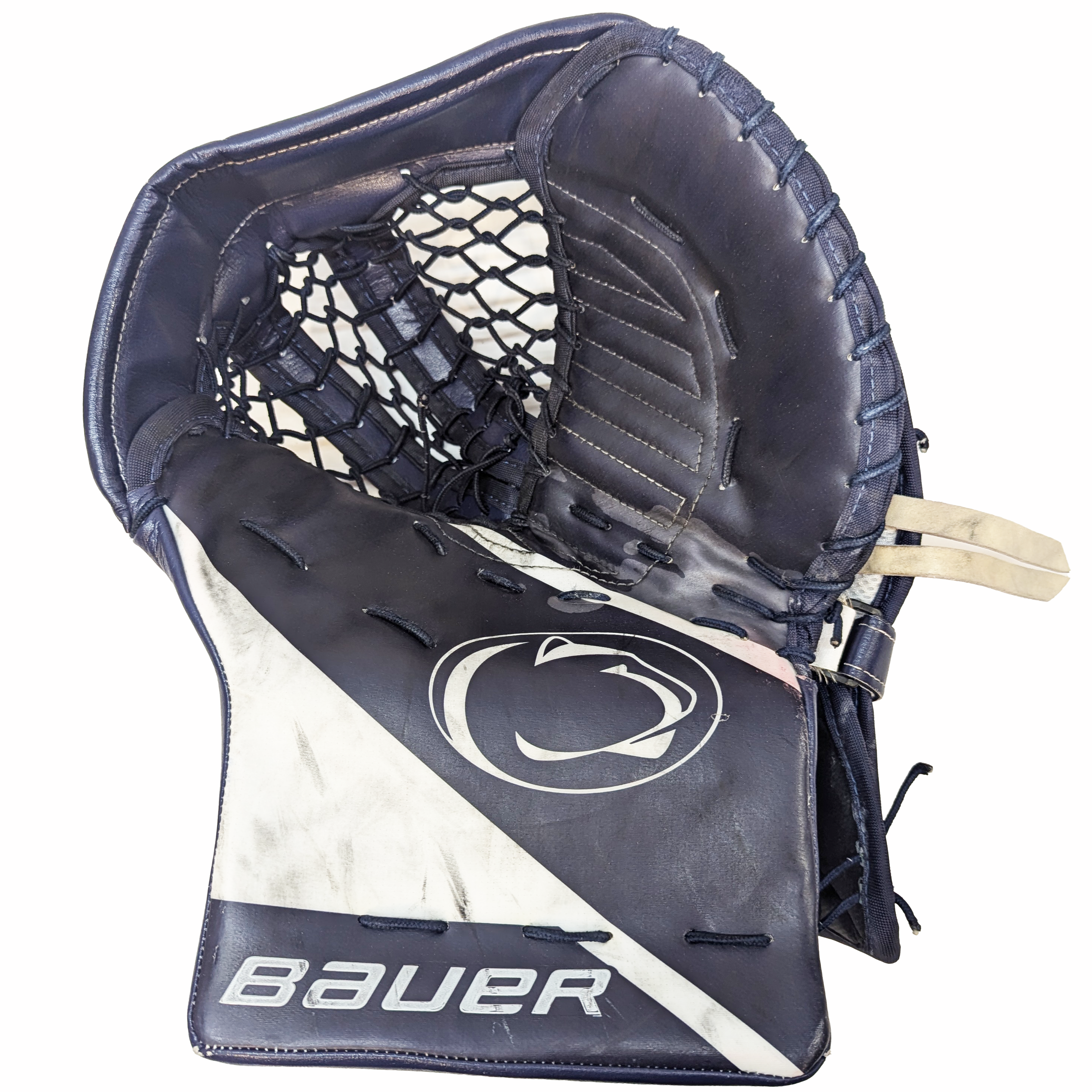 Bauer Vapor Hyperlite - Gant de gardien de but Pro Stock d'occasion (bleu marine/blanc)